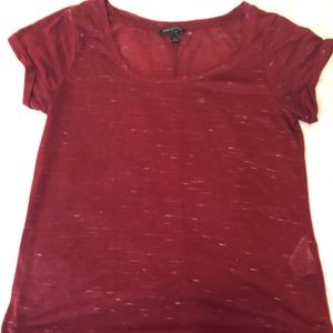 Banana Republic Comfy Maroon T Shirt
